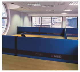 Office screens for sound absorption